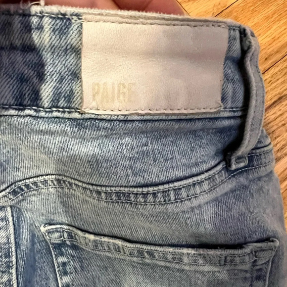 PAIGE Sarah Straight Ankle - Silva w/ Tattered Hem Size 23 - Picture 6 of 9